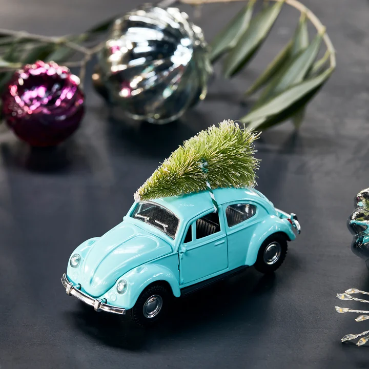 House Doctor - Xmas Cars Deko-Autos, 5,5 cm / gold