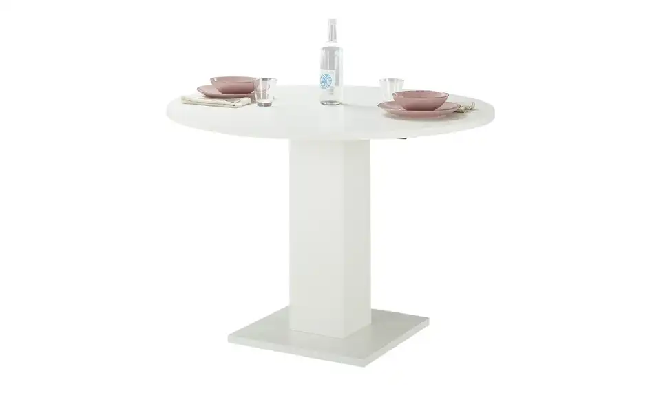 Esstisch ausziehbar Tap 110 cm (rund) Weiß