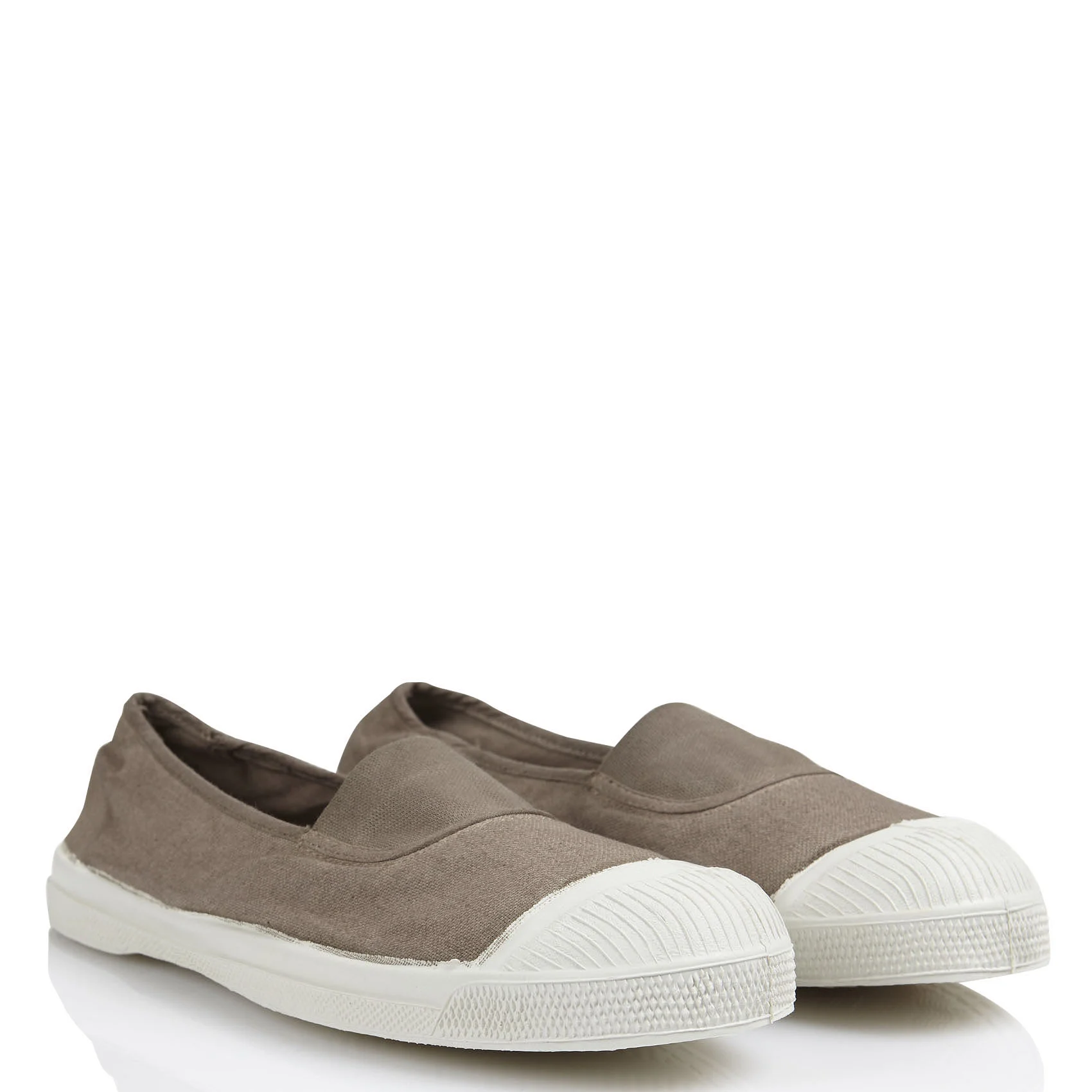 Tennis à élastique en toile | Beige