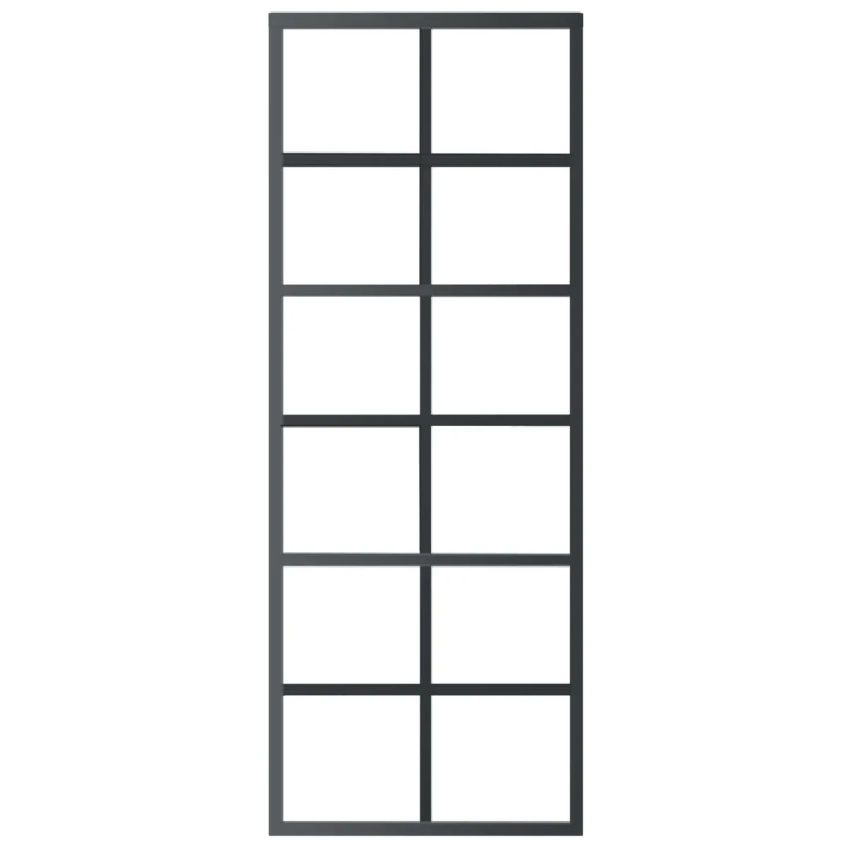 vidaXL Porte coulissante en verre ESG/Aluminium - 76x205 cm