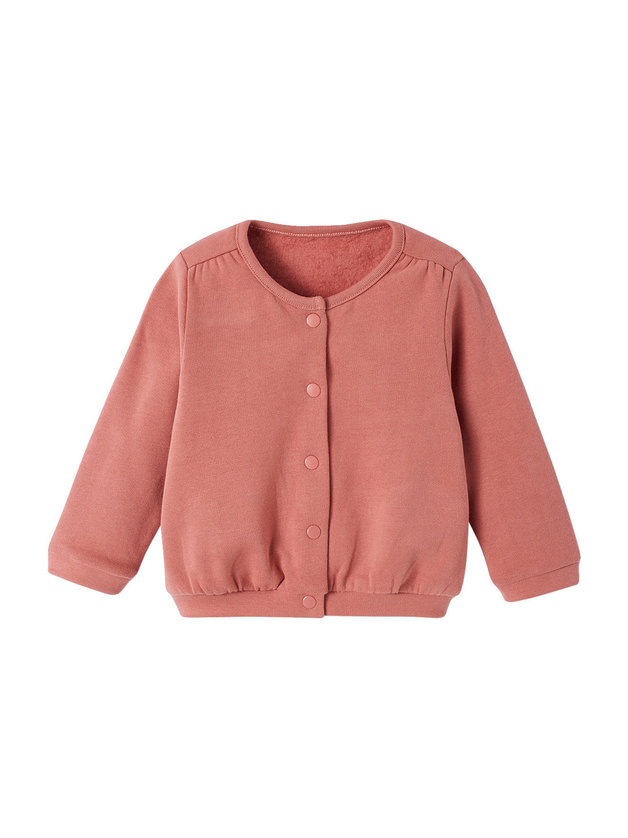 Vertbaudet Mädchen Baby-Set: Kleid, Strickjacke & Haarband altrosa