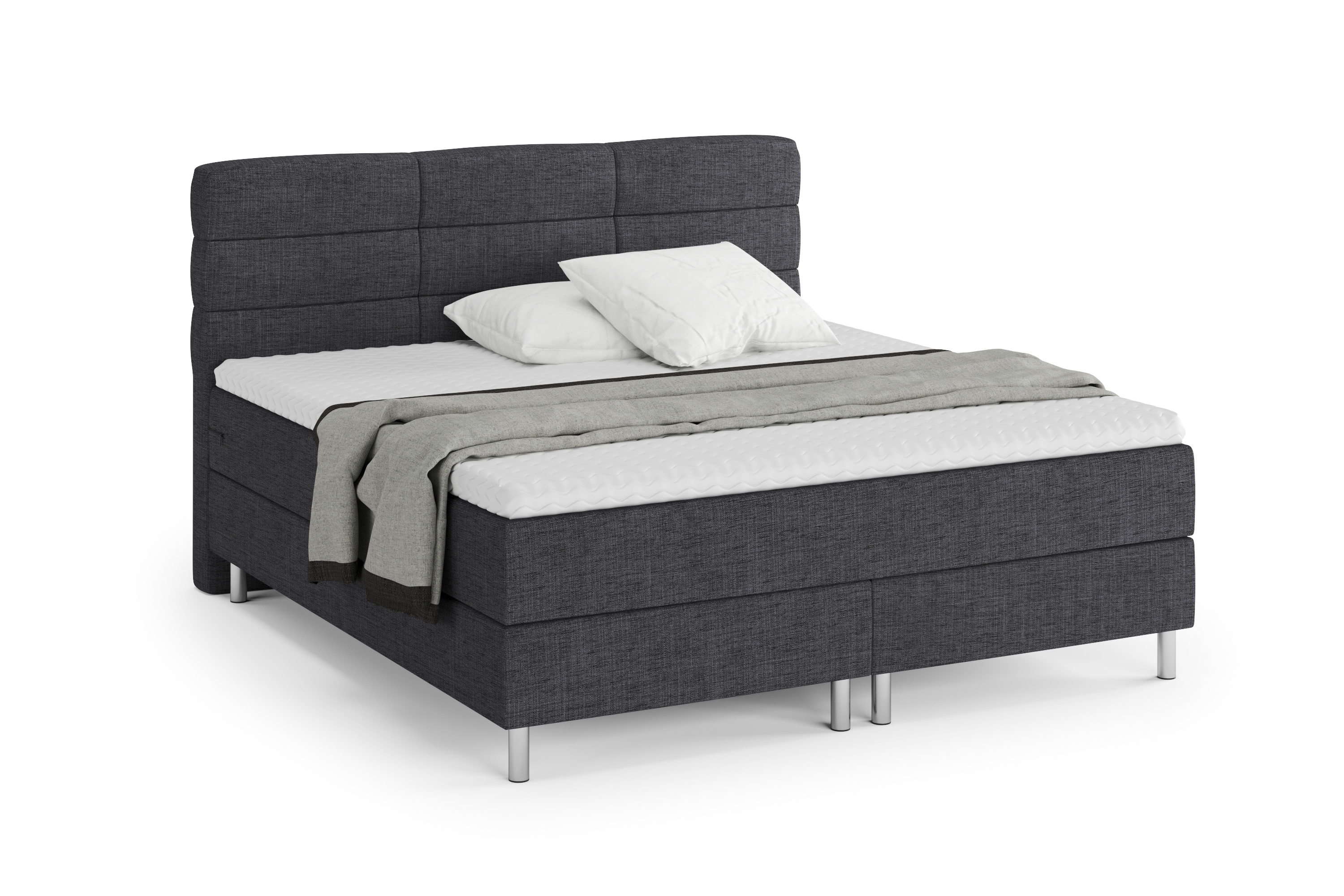 Boxspringbett MIDNIGHT 180 x 200 cm anthrazit
