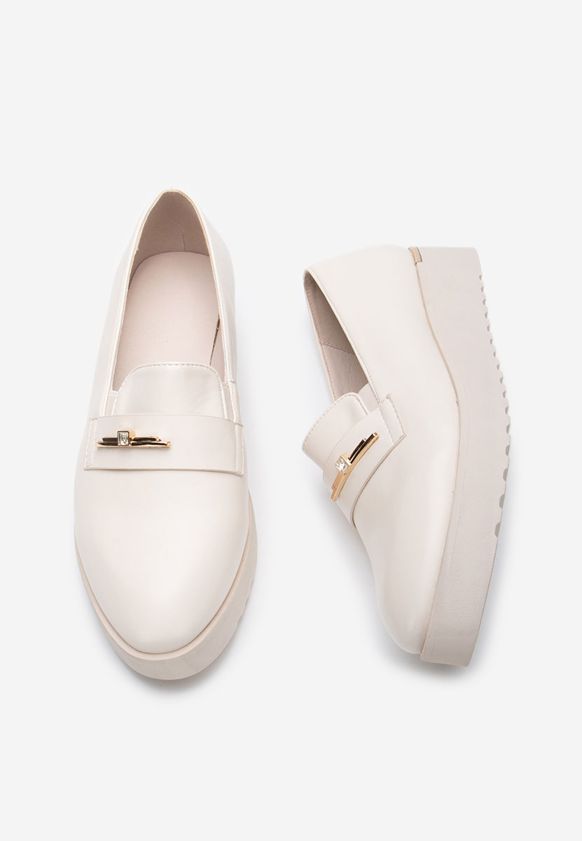 Chaussures casual femme beige Caterina
