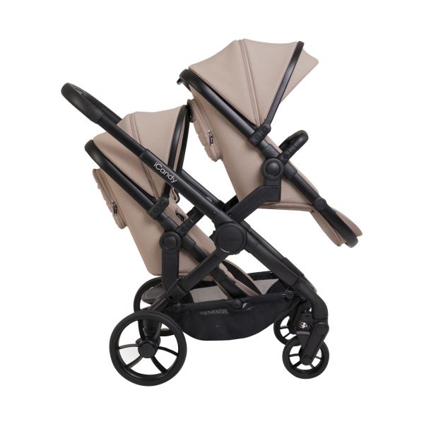 ICandy Peach 7 Twin Kinderwagen - Essentiel Bundel - Cookie
