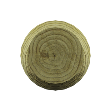 Tuinpaal rond grenen ca. Ø 6 cm, lengte ca. 250 cm