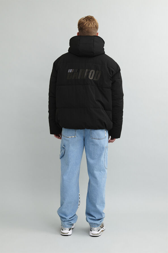Barfod Excursion'' Boxy Logo Puffer Jacke Black