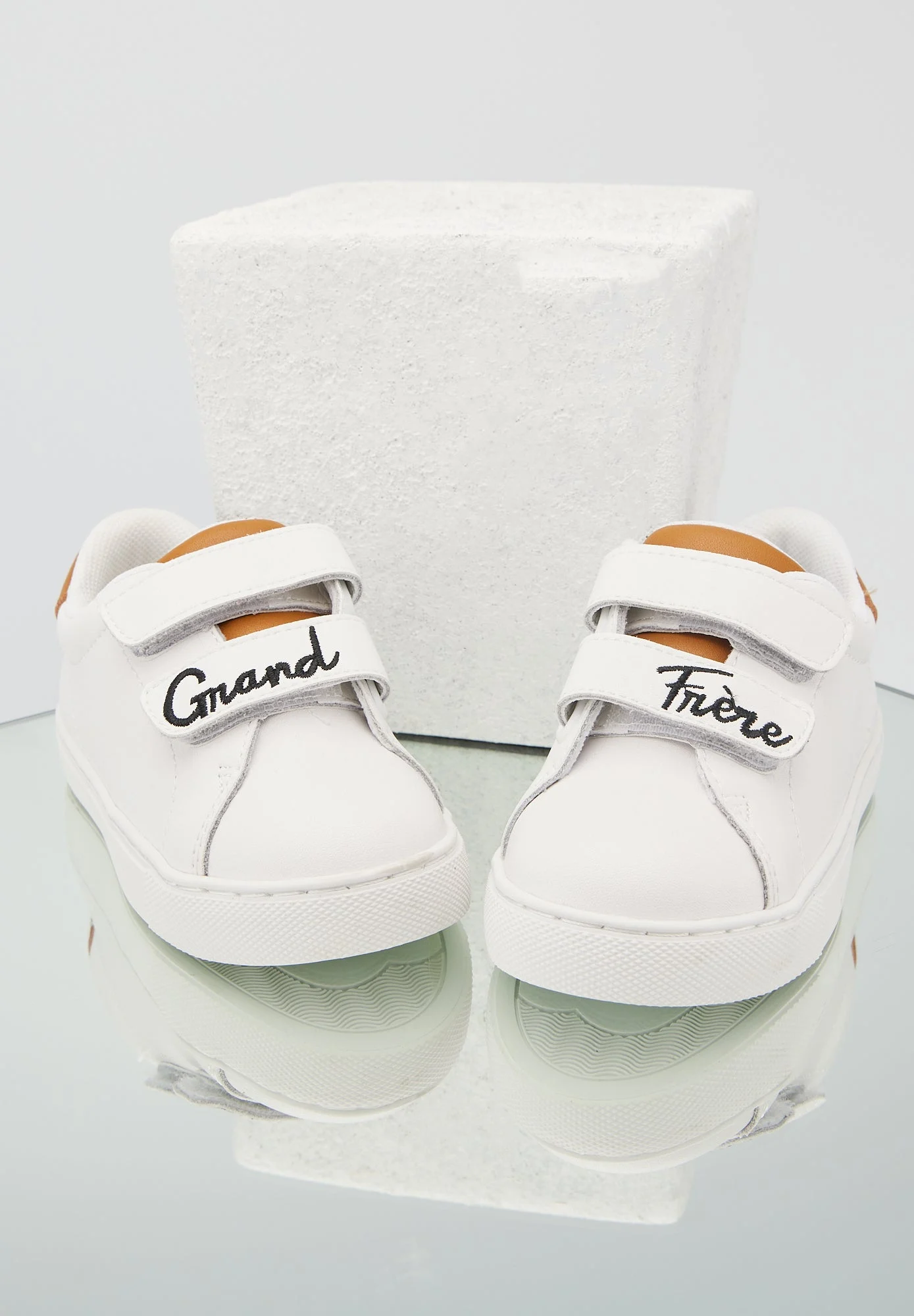 MINI EDITH GRAND FRÈRE - Sneakers en cuir | Blanc