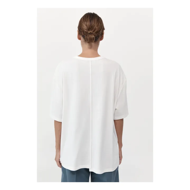 St Agni T-shirt Deconstructed Coton Bio | Blanc