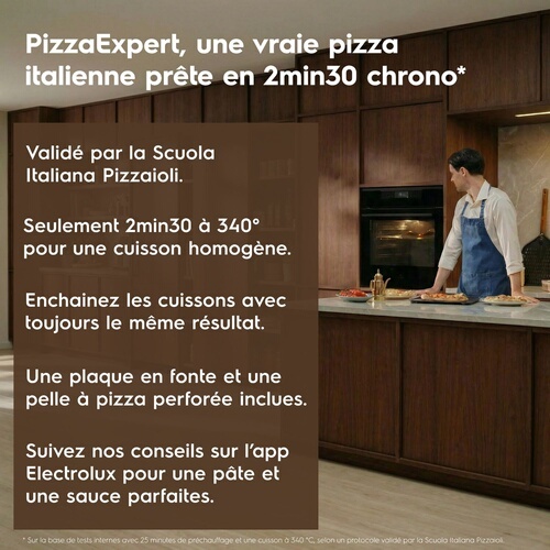 Four encastrable Electrolux EOX8P38WH Pizza expert