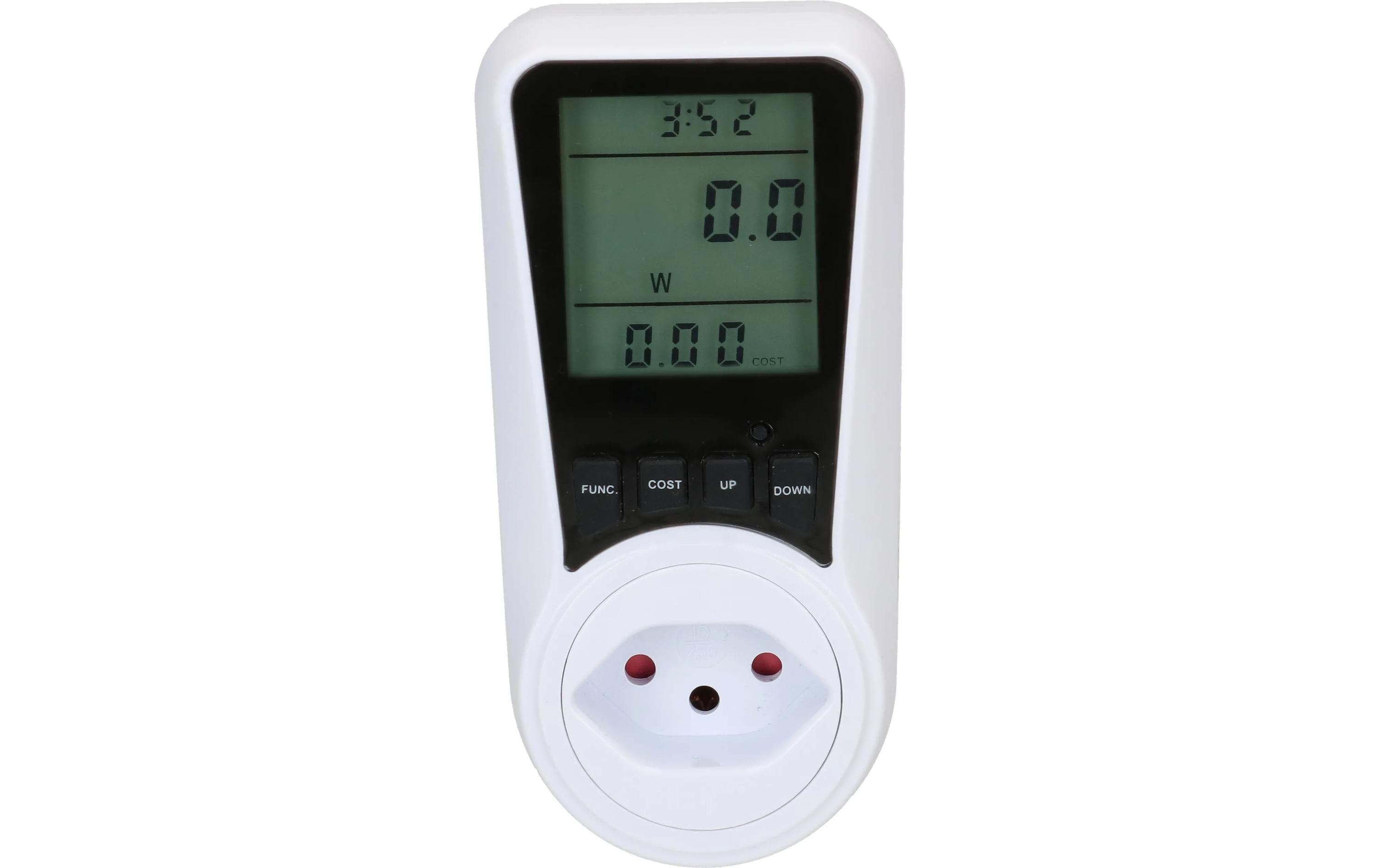 Energiemessgerät 220-240 V, max. 2300 WDigitaler Energiemessgerät