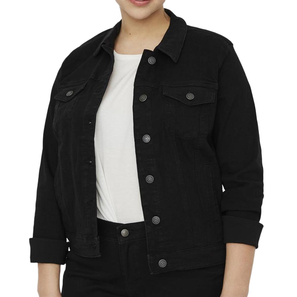 Vero Moda Veste en Jean Noir Femme Vero Moda Runa