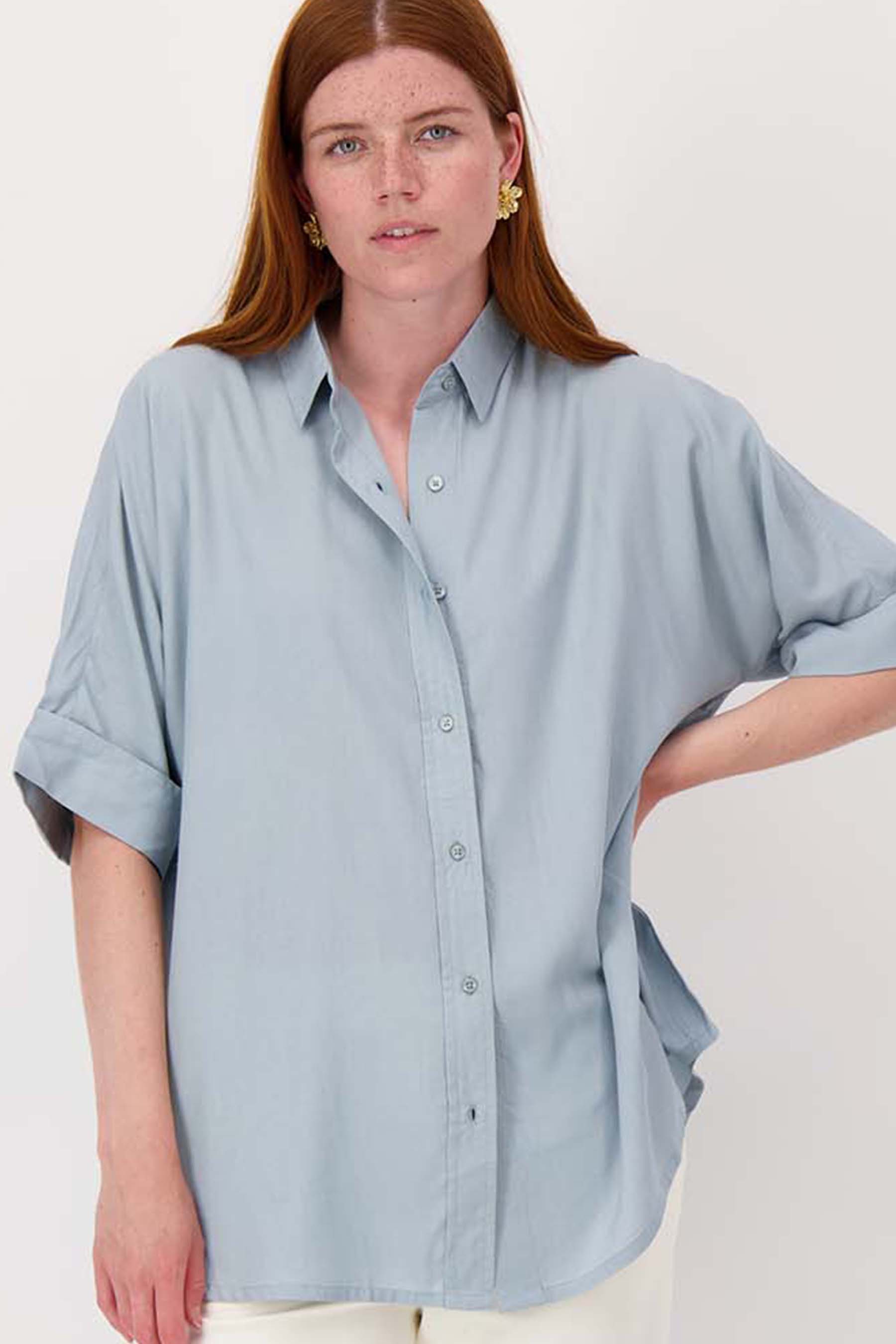 boxy model blouse