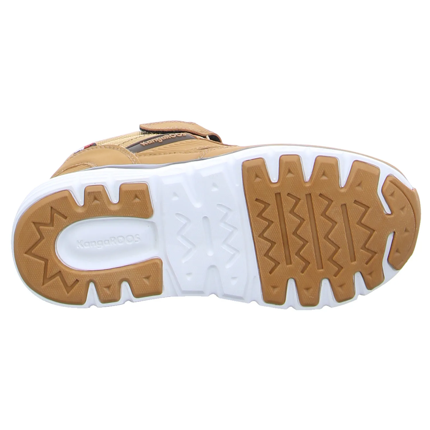 KANGAROOS Kleinkinder-Halbschuh Klett Camel Lederimitat  Stiefel