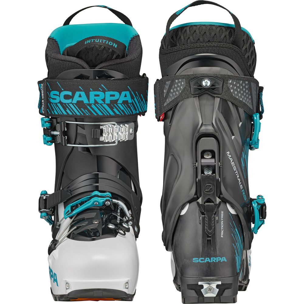 Scarpa Maestrale RS Touren Skischuhe Herren white black azure