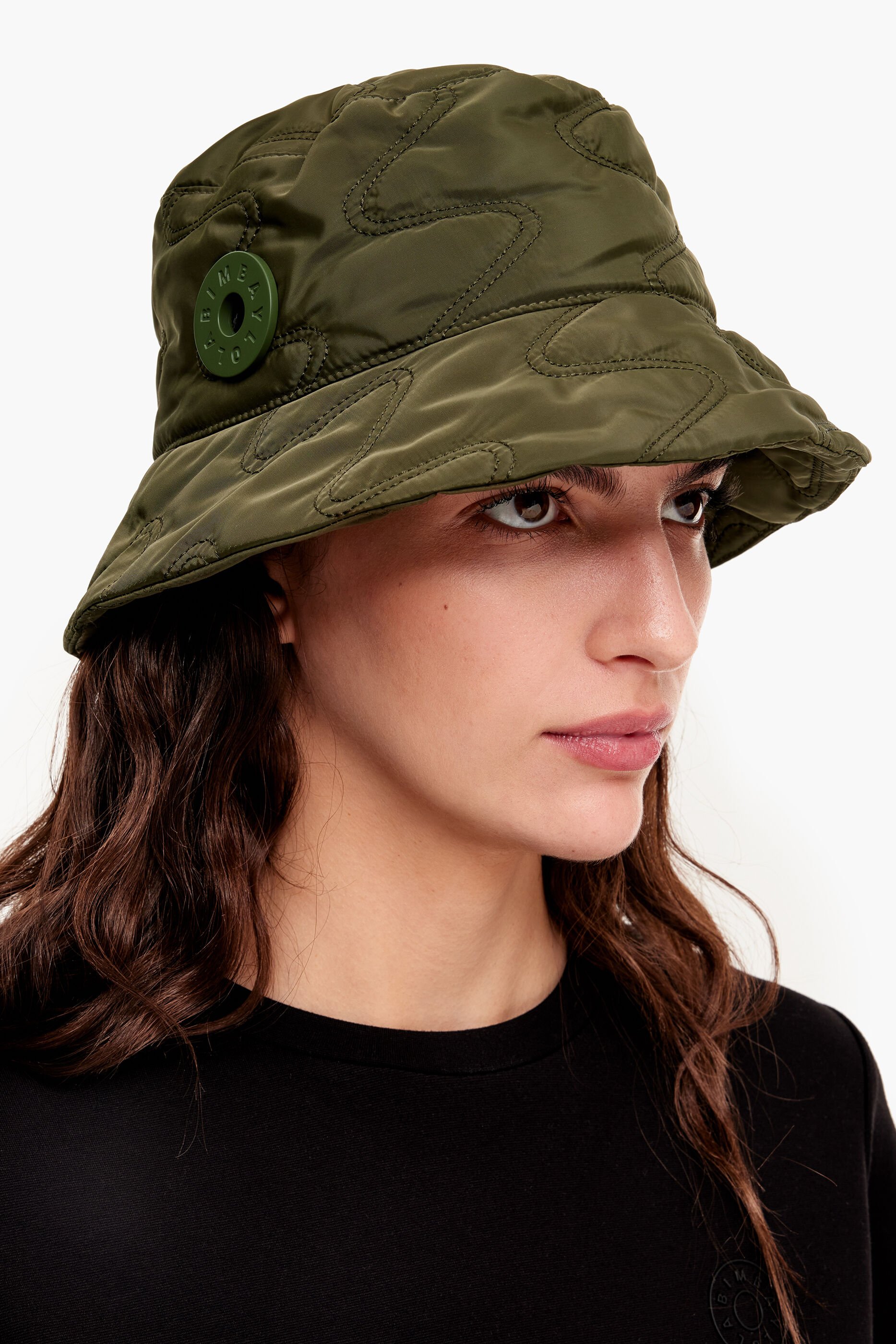 Chapéu de pescador de náilon verde