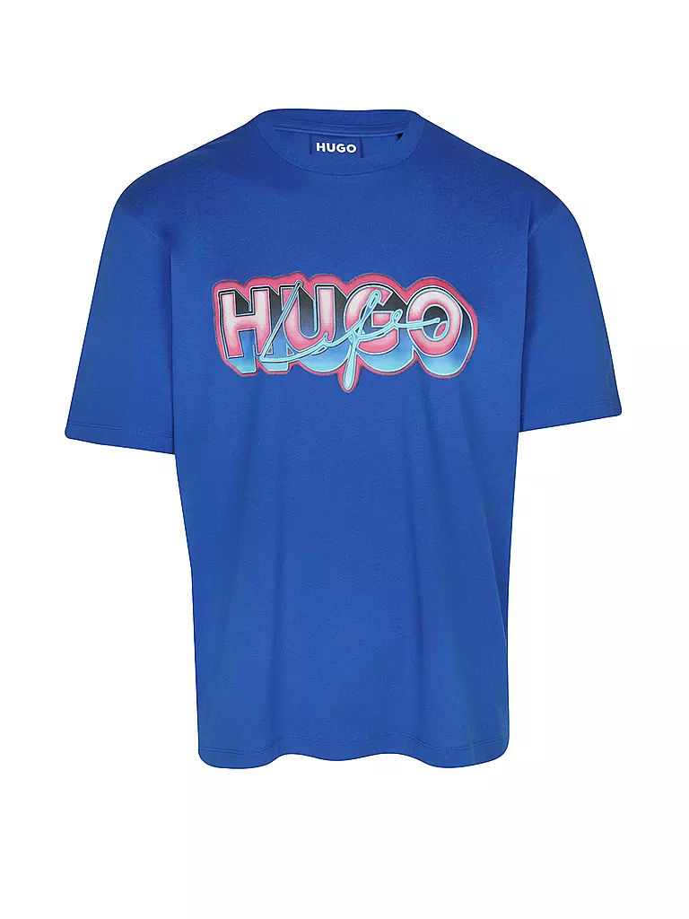 HUGO T-Shirt NILLUMI blau