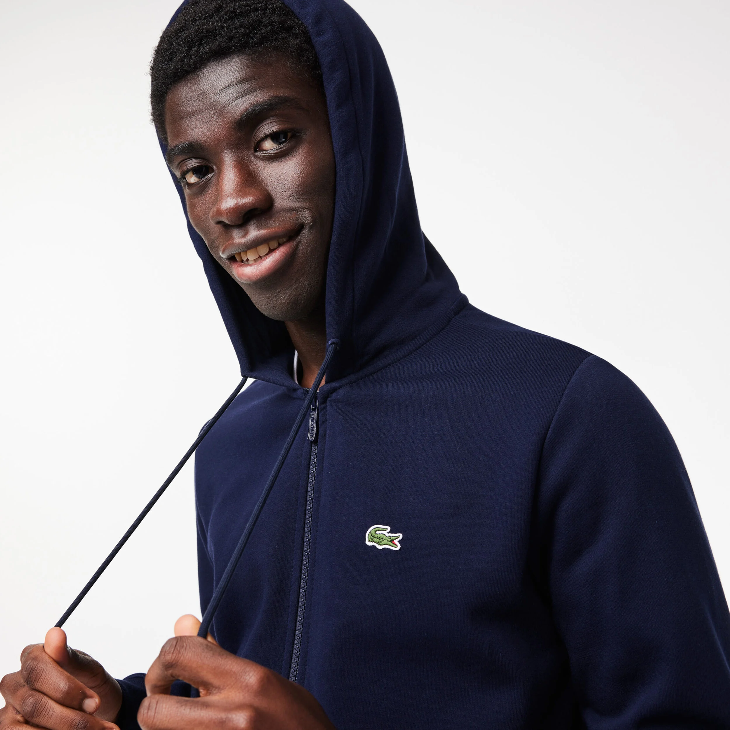 Lacoste Gilet En Coton Hommes - Bleu Foncé