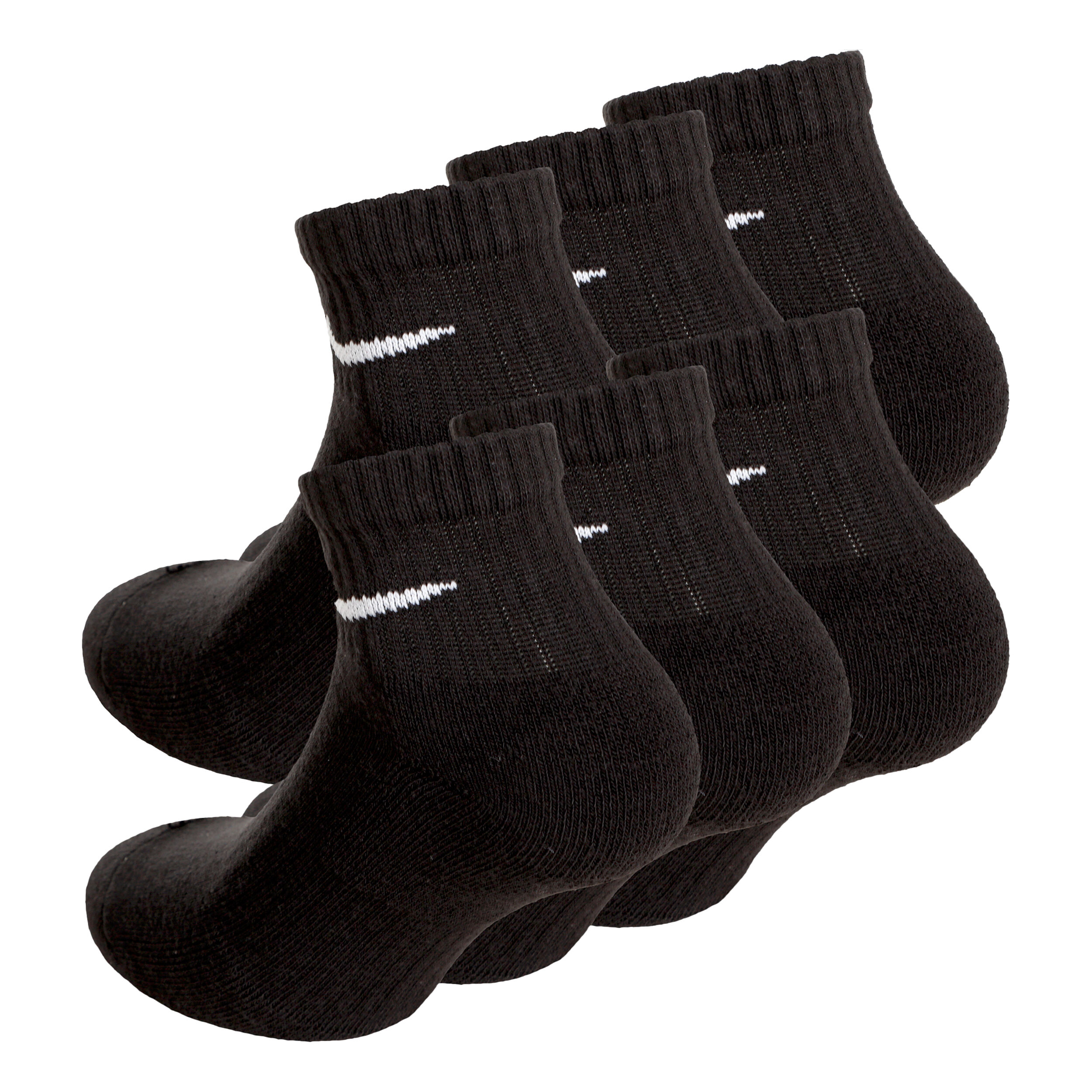 Nike Everyday Cushioned Ankle Chaussettes De Sport Pack De 6 - Noir