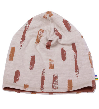 Joha Mütze - Wolle/Baumwolle - 2-lagig - Beige