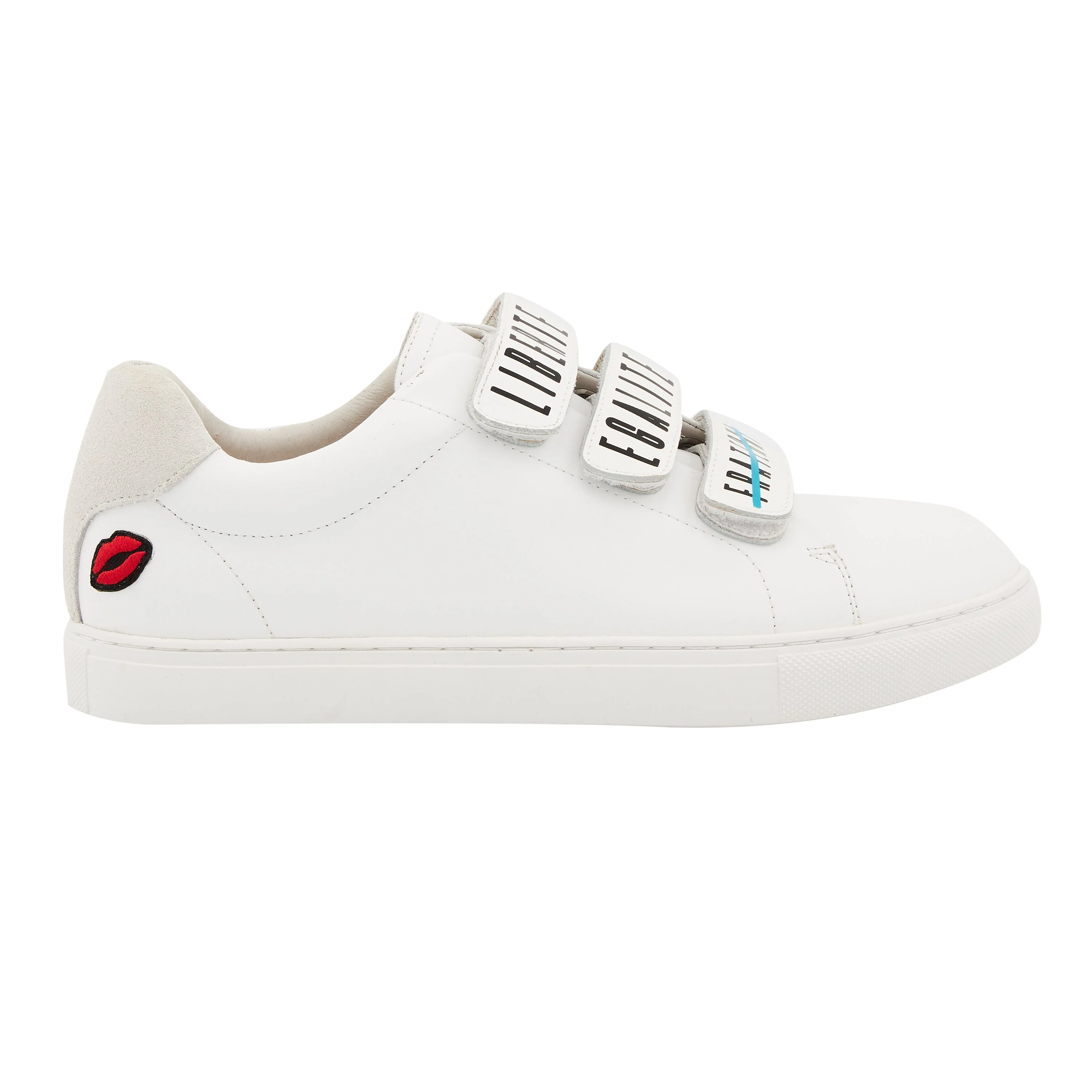 EDITH LIBERTÉ EGALITÉ SORORITÉ - Sneakers en cuir | Blanc