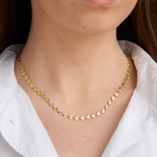 Pure By Nat Lænke Halskæde, Gold Plated, 42 cm