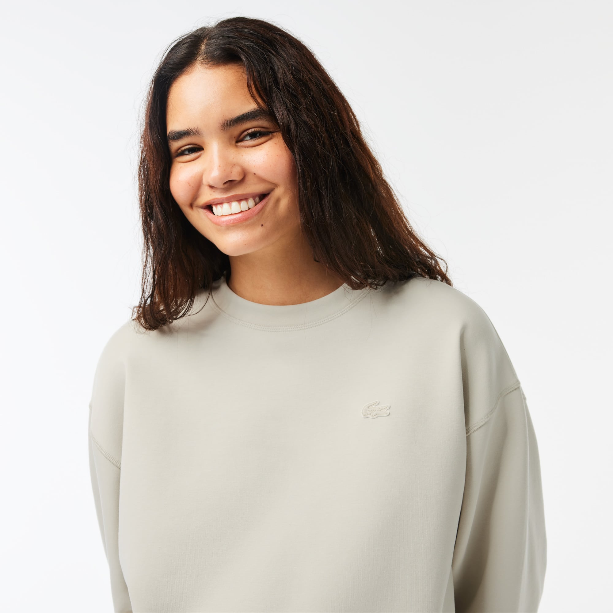 Sweatshirt Jogger femme Lacoste imprimé au dos Sweatshirts - Beige - Lacoste - Femme
