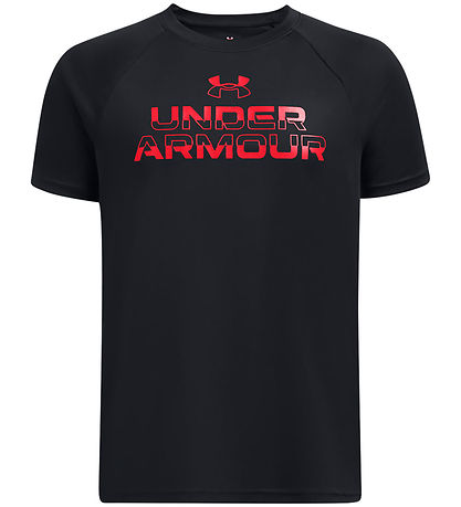 Under Armour T-shirt - Tech Split WordMørk- Sort