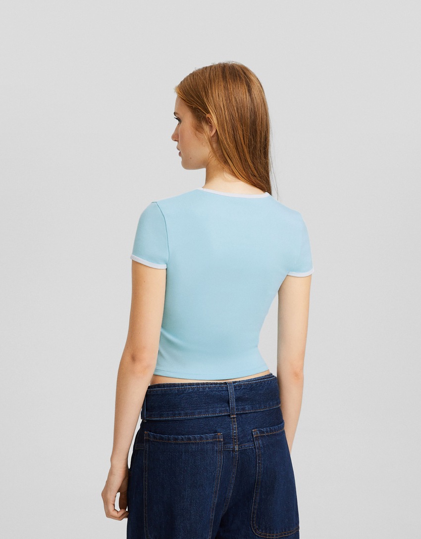 Camiseta de manga curta com estampa