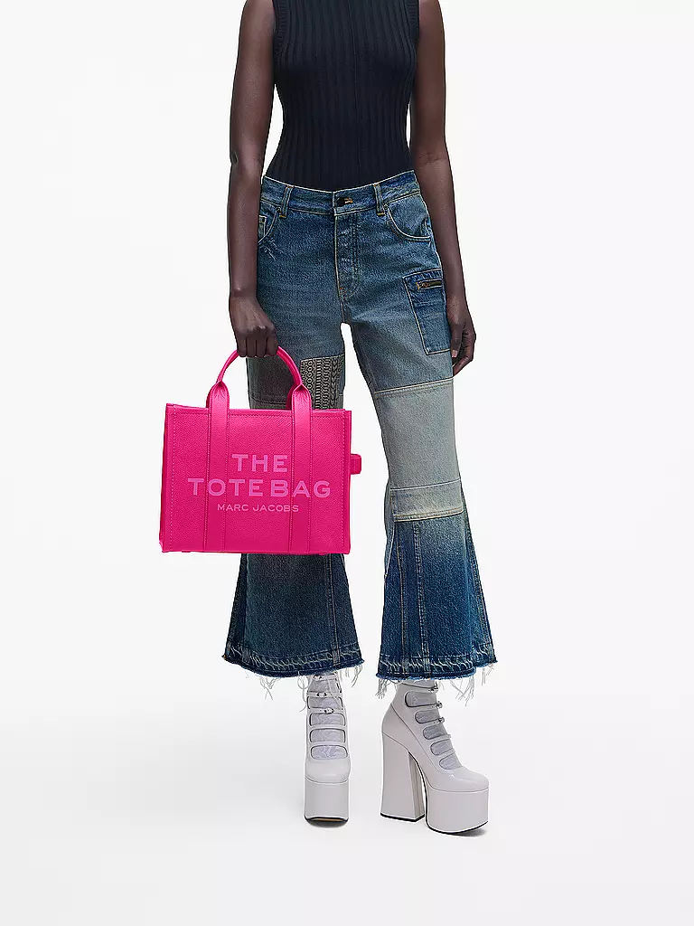 MARC JACOBS Ledertasche - Tote Bag THE MEDIUM TOTE LEATHER pink