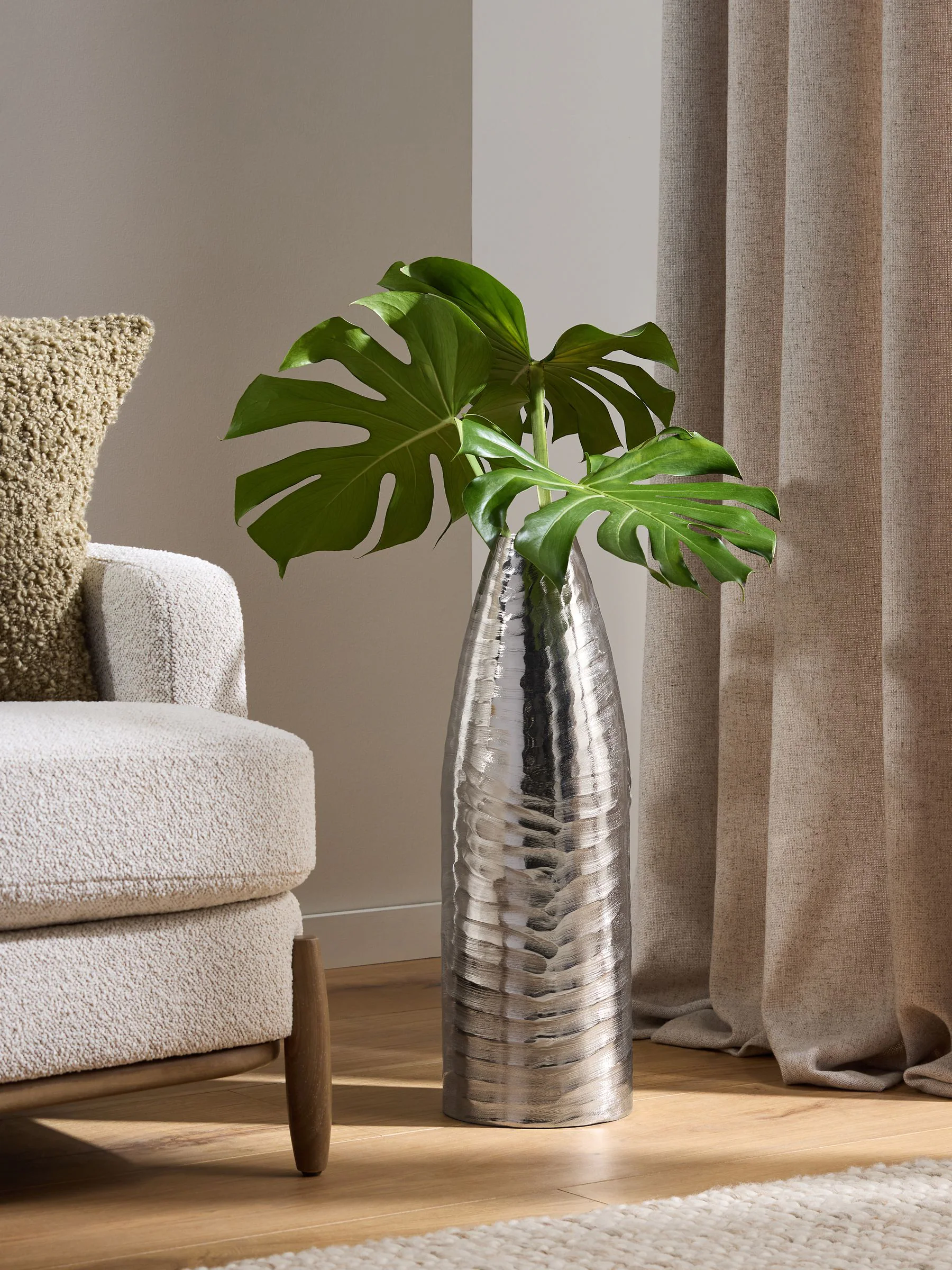 Metal Textured Vase