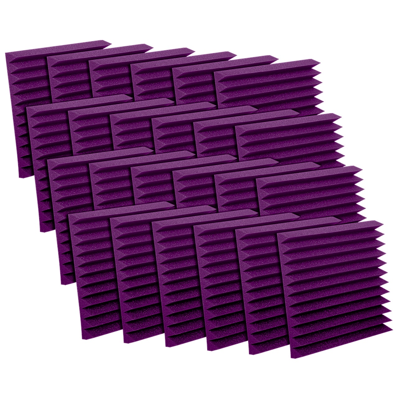 Auralex Studiofoam Wedgies Purple 30x30x5cm absorber paars (24-delig)