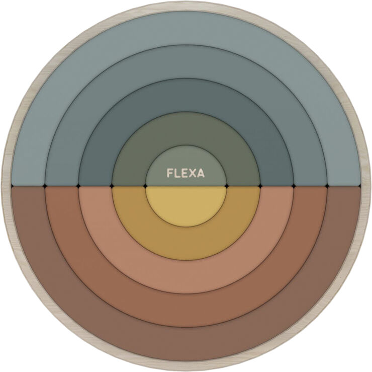 FLEXA Puslespil, regnbue Multi color