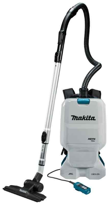 Makita DVC660PT2 2x18V Li-ion accu rugstofzuiger voor schoonmaak set (2x5.0Ah)