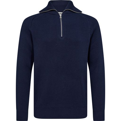 Resteröds Half Zip Striktrøje, Navy, XXL