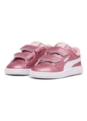 Puma Smash 3.0 Glitz Glam V Infant Sneakers, Peach Smoothie/White