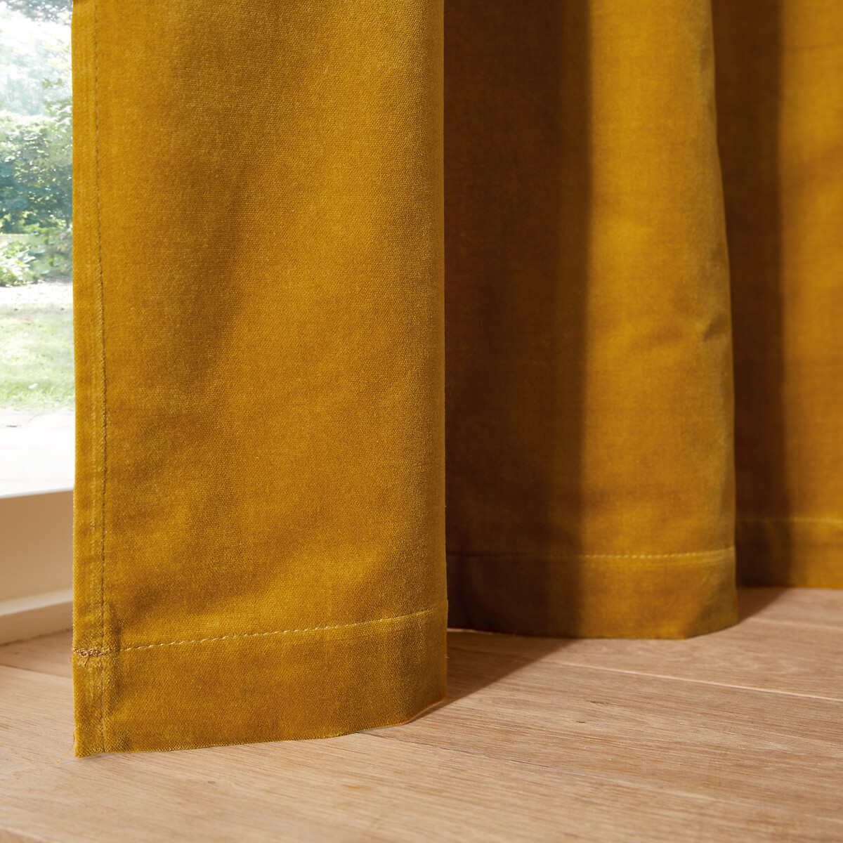 LA REDOUTE INTERIEURS<br>Cortina de veludo com ilhós Veludo