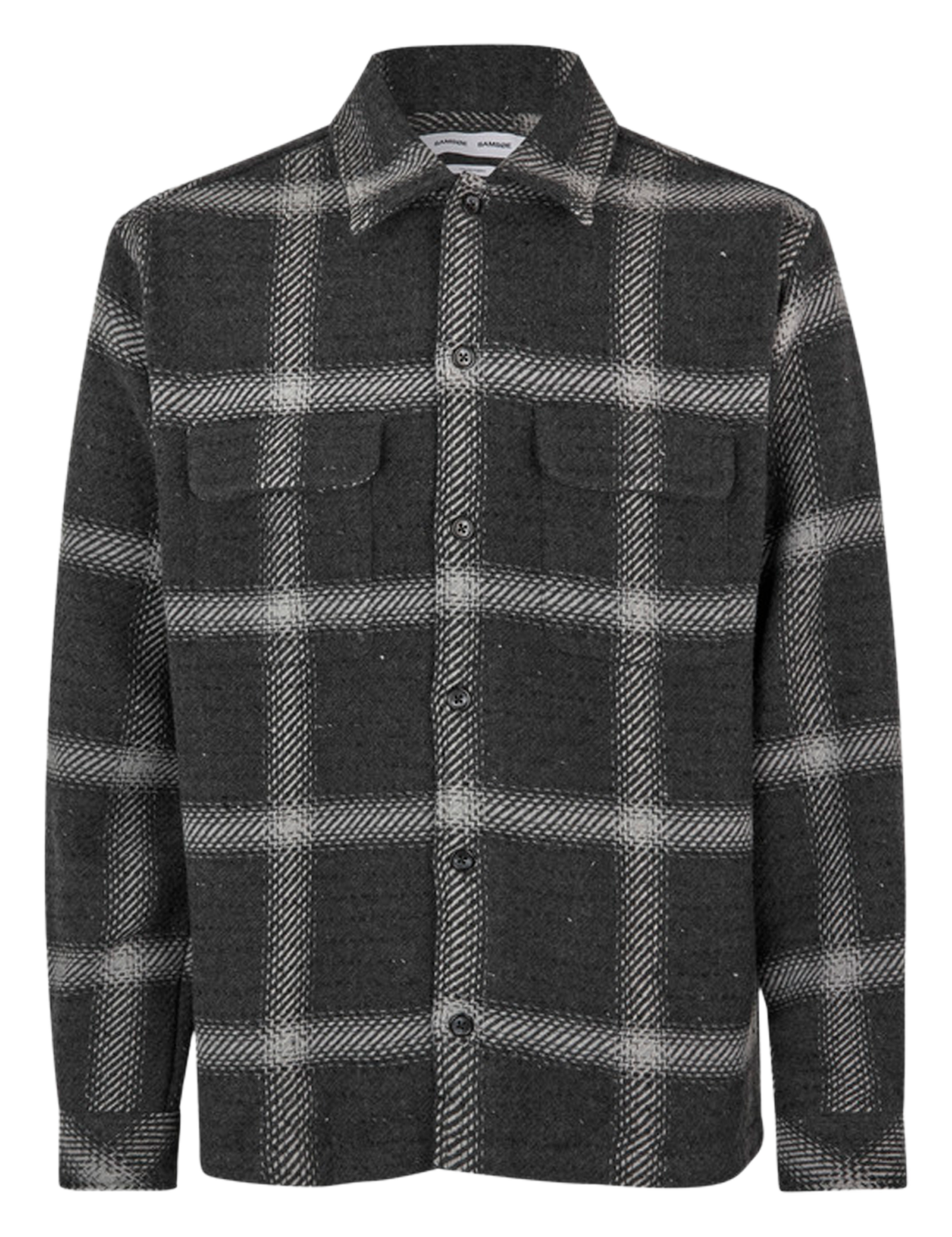 CASTOR - Surchemise col classique à carreaux | Gris