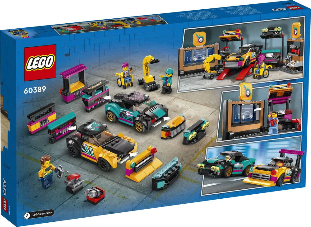 LEGO®CITY 60389 - LE GARAGE DE CUSTOMISATION