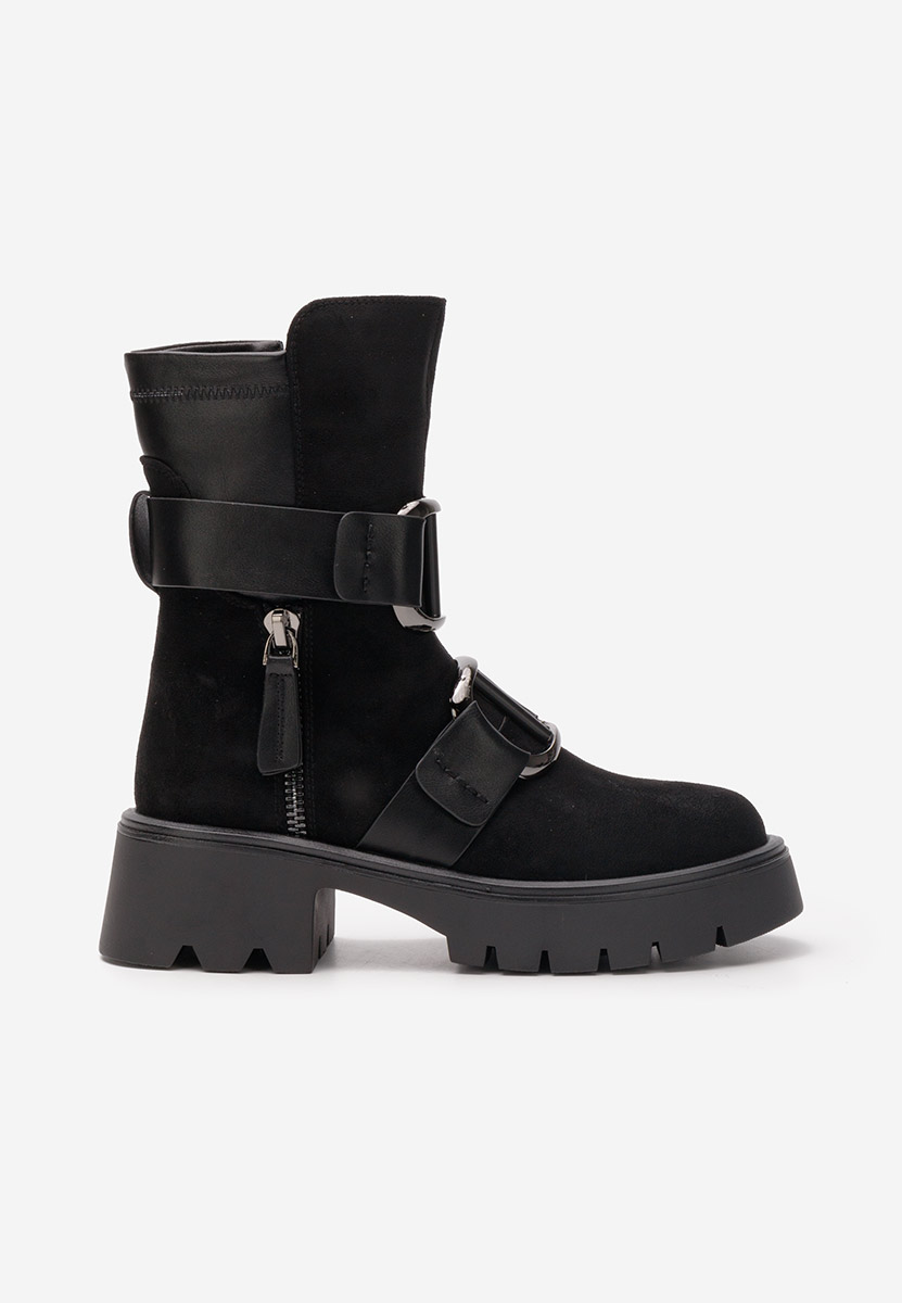 Bottines hautes femme noires Evelyn