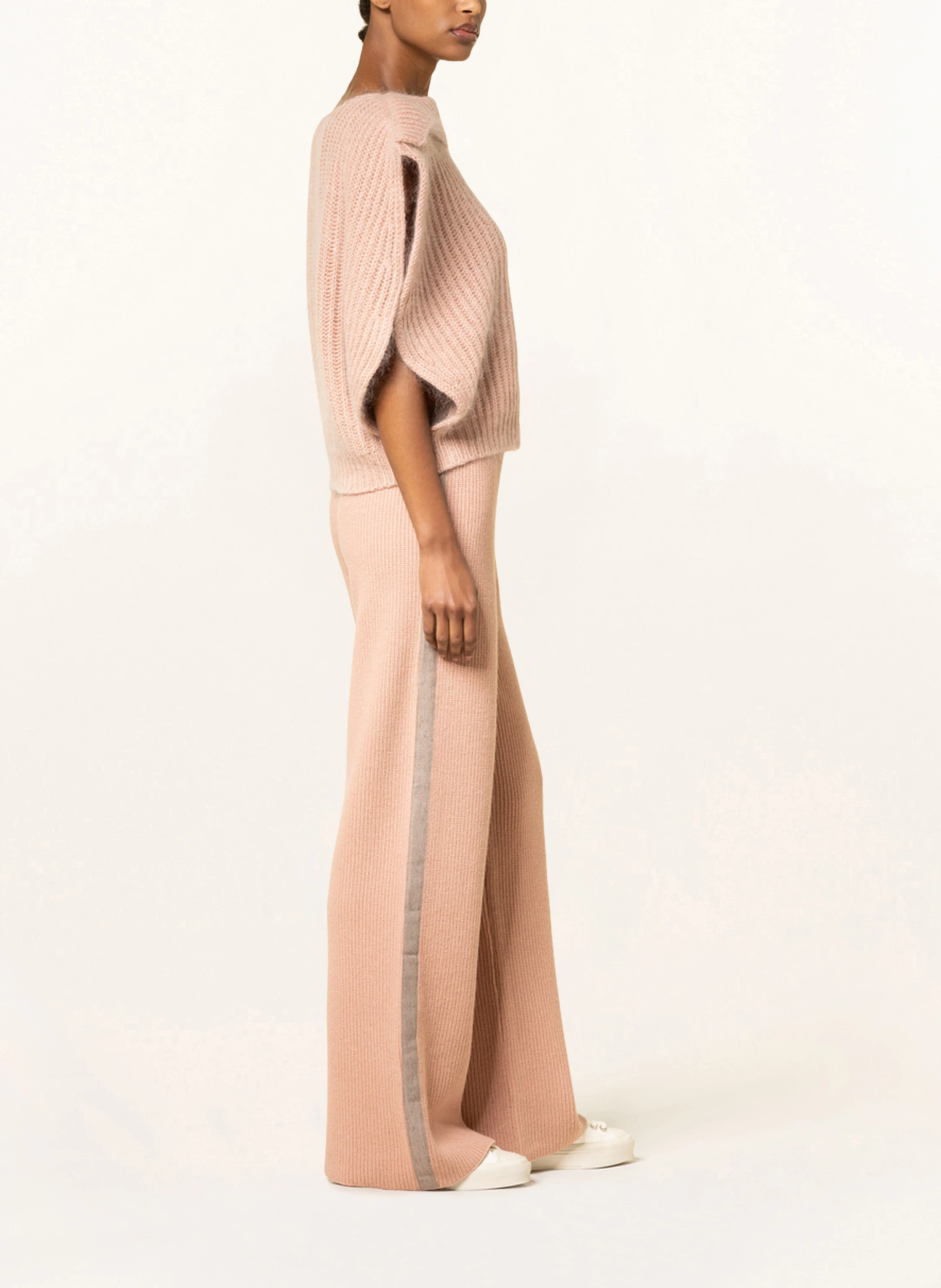 FABIANA FILIPPI Strickhose mit Cashmere und Galonstreifen