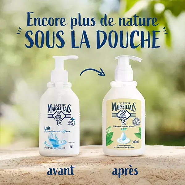 Leite para lavagem de mãos extra suave Le Petit Marseillais 300ml