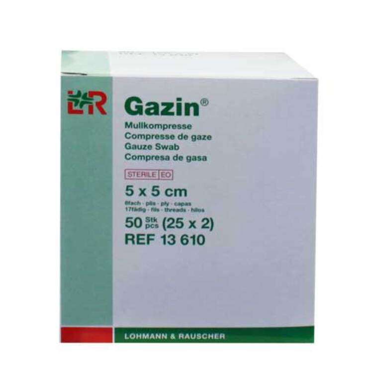 Gazin Kompressen 5x5cm 8fach, 25X2 St