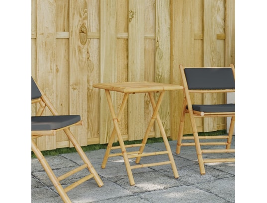 VIDAXL - Table pliante Table de jardin pliable 55x55x75 cm bambou