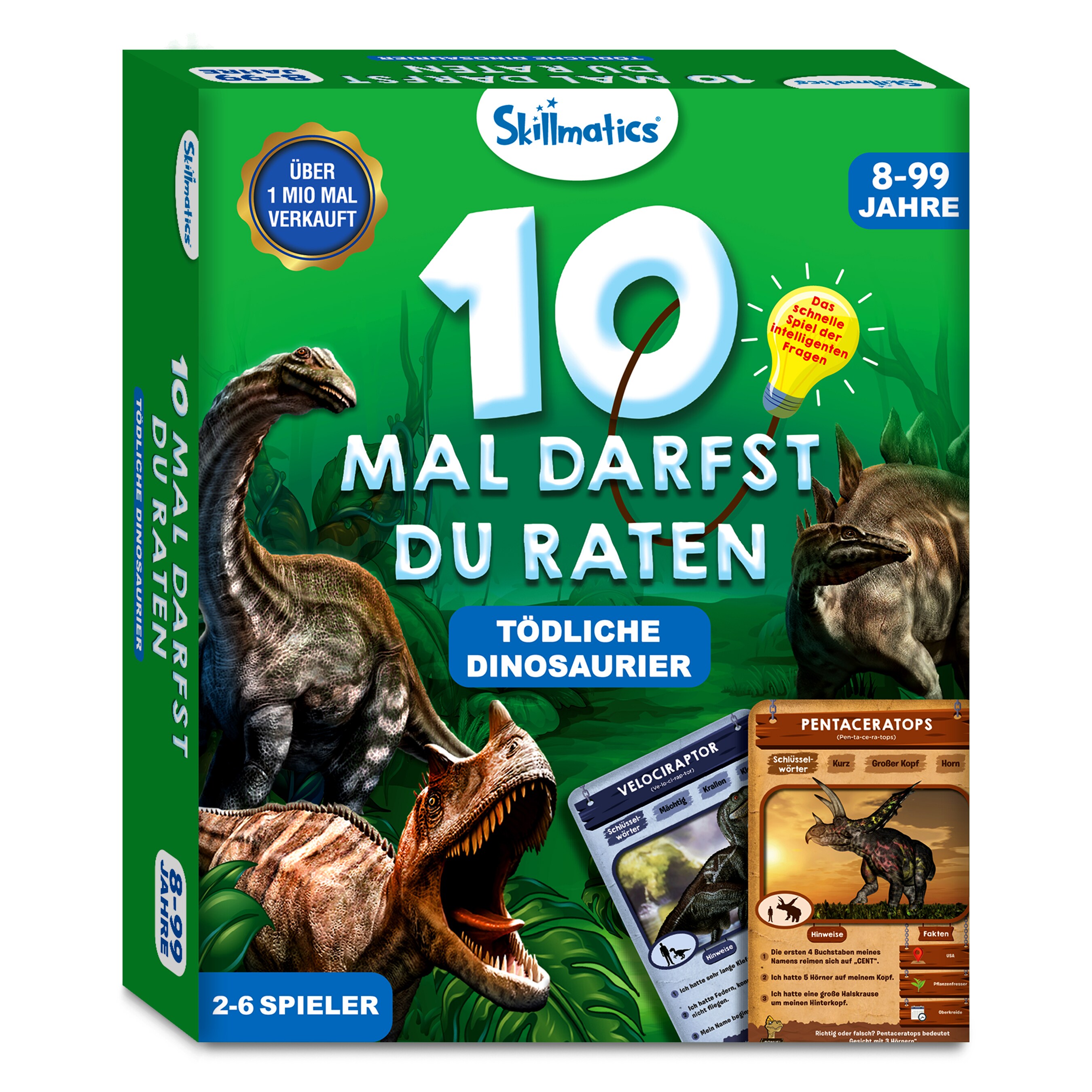 Skillmatics 10 Mal darfst du raten Tödliche Dinosaurier