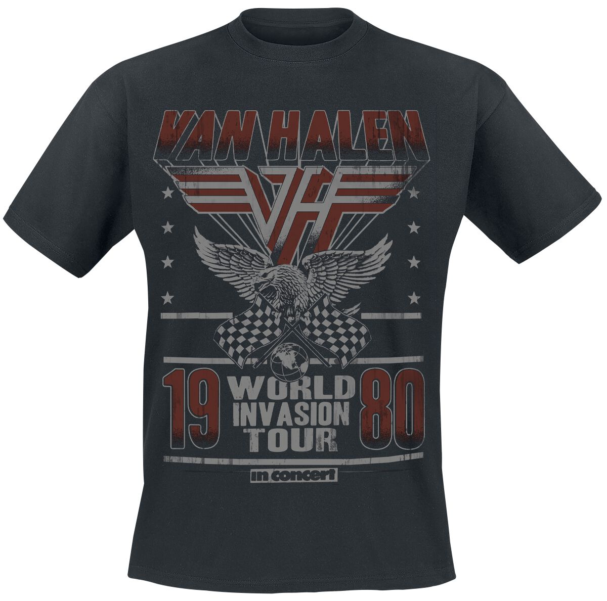World Invasion Tour 1980 | Van Halen T-Shirt Manches courtes