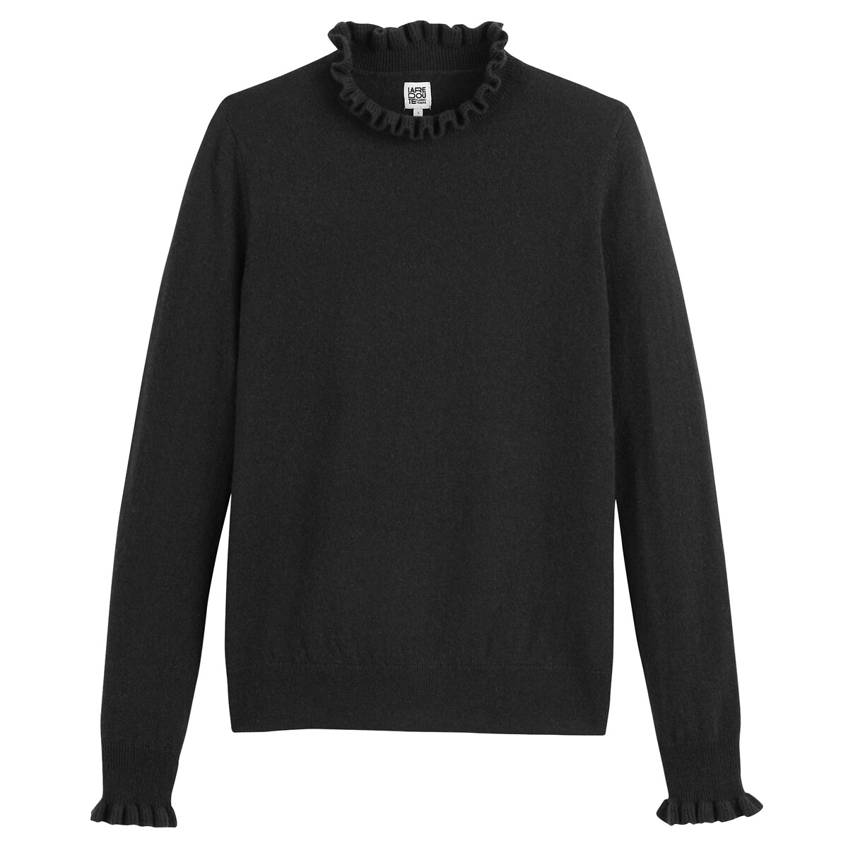 COLEÇÕES LA REDOUTE<br>Suéter com gola alta, lã reciclada e cashmere