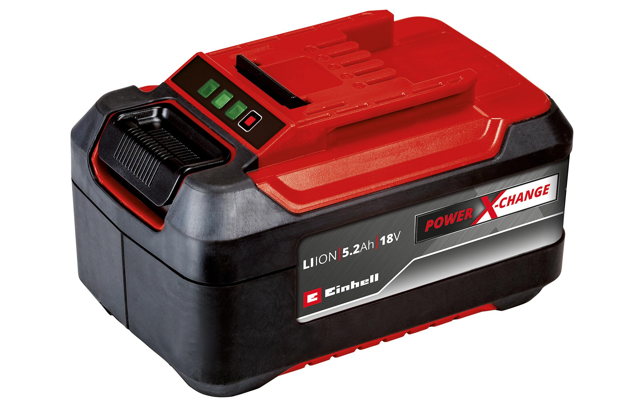 Akku Power-X-CHANGE 18 V 5.2AhAkku mit 18 Volt, 5.2 Ah Kapazität für mehr Power und Flexibilität in Haus und Garten