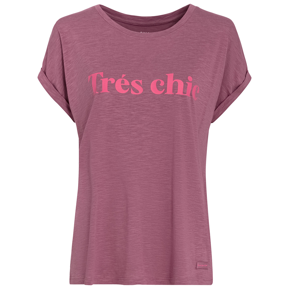 Gina Benotti Damen T-Shirt mit Print himbeer
