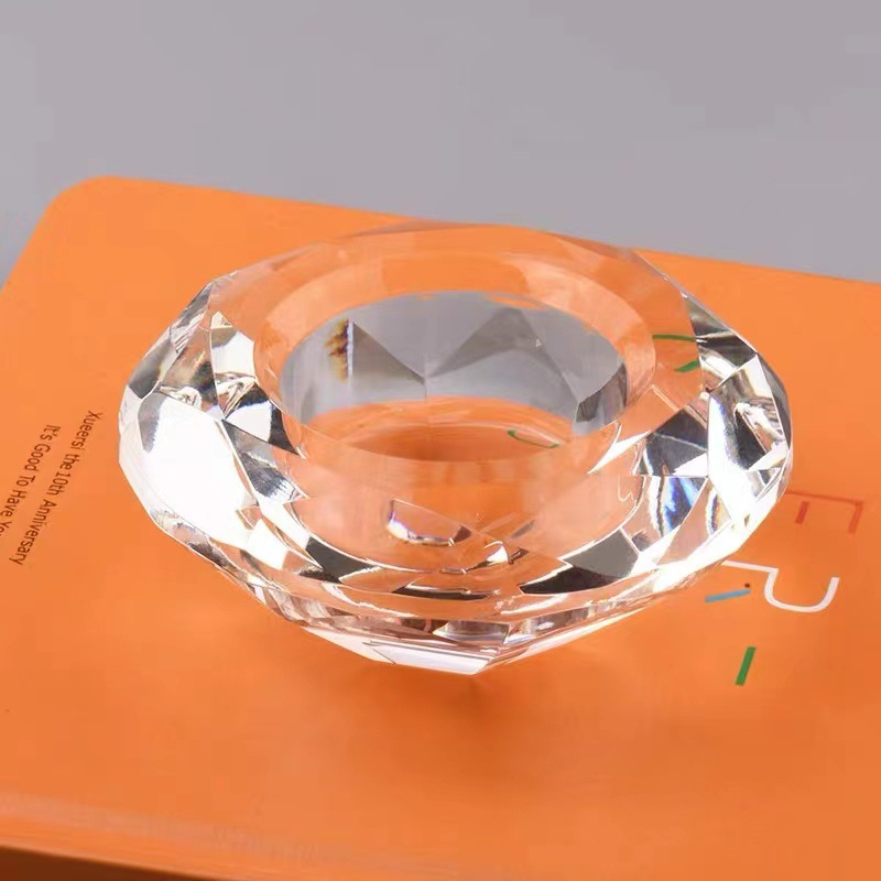 (8er Set) Kristall Glas Deko Stabkerzen Halter Home Accessoire Teelicht Kerzen Ständer