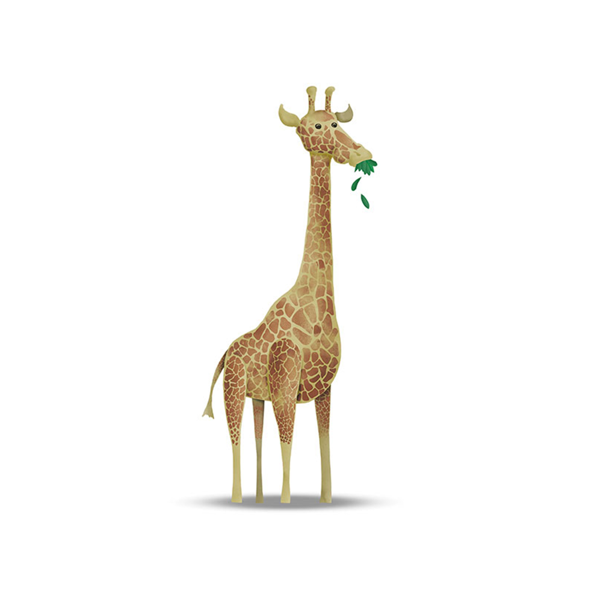 Wandbild CUTE ANIMAL GIRAFFE - 50x70 cm